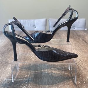 4 inch heels Imprint Black